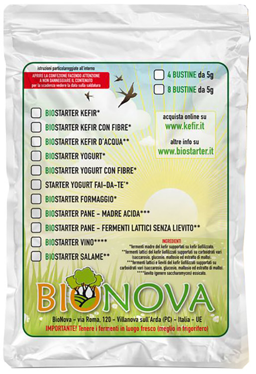 BIOSTARTER PER KEFIR D'ACQUA - Farmapre
