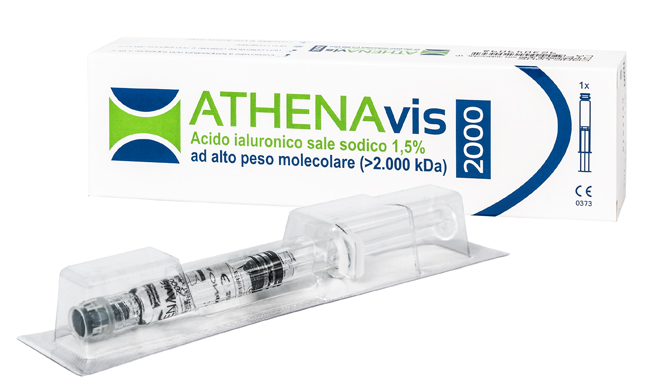 SIRINGA INTRA-ARTICOLARE ATHENAVIS 2000 ACIDO IALURONICO 1,5% 30 MG 2 ML 3 PEZZI - Farmapre