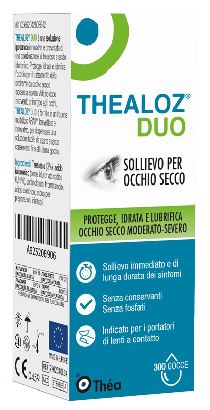 THEALOZ DUO SOLUZIONE OCULARE FLACONE 10 ML - Farmapre