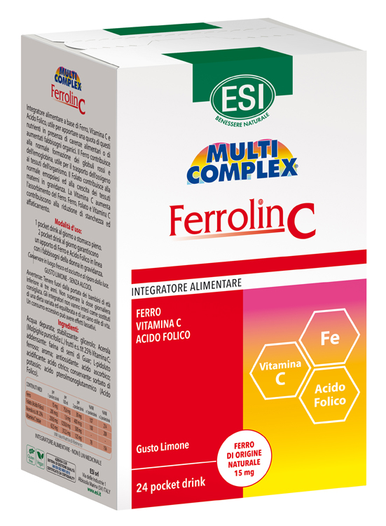 ESI FERROLIN C POCKET DRINK 24 BUSTINE - Farmapre