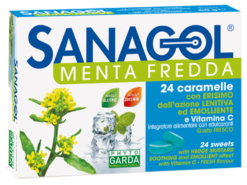 SANAGOL MENTA FREDDA 24 CARAMELLE - Farmapre