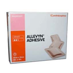 MEDICAZIONE ALLEVYN ADHESIVE 10 CM X 10 CM 10 PEZZI - Farmapre