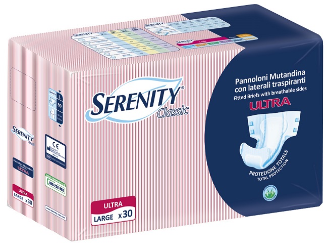 PANNOLONE A MUTANDINA SERENITY CLASSIC ULTRA ALOE LARGE 30 PEZZI - Farmapre