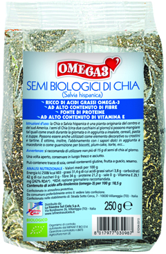 FSC OMEGA 3 SEMI DI CHIA BIO AD ALTO CONTENUTO DI FIBRA 250 G - Farmapre