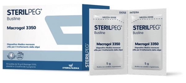 STERILPEG MACROGOL 3350 10 BUSTINE BIPARTITE 10 G - Farmapre