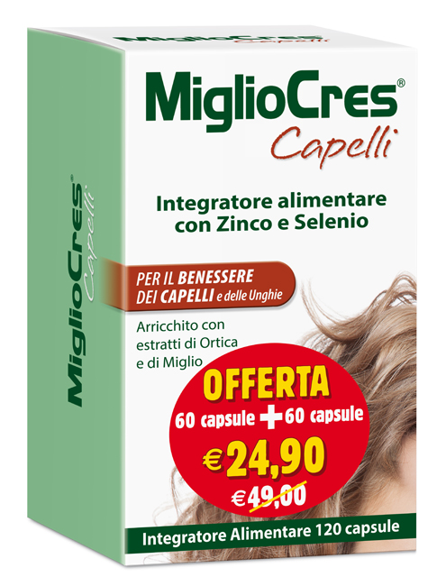 MIGLIOCRES 60+60 CAPSULE 60 G PROMOZIONE - Farmapre