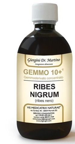 GEMMO 10+ RIBES NERO 500 ML LIQUIDO ANALCOLICO - Farmapre