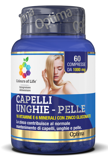 COLOURS OF LIFE CAPELLI UNGHIE PELLE 60 COMPRESSE 1000 MG - Farmapre