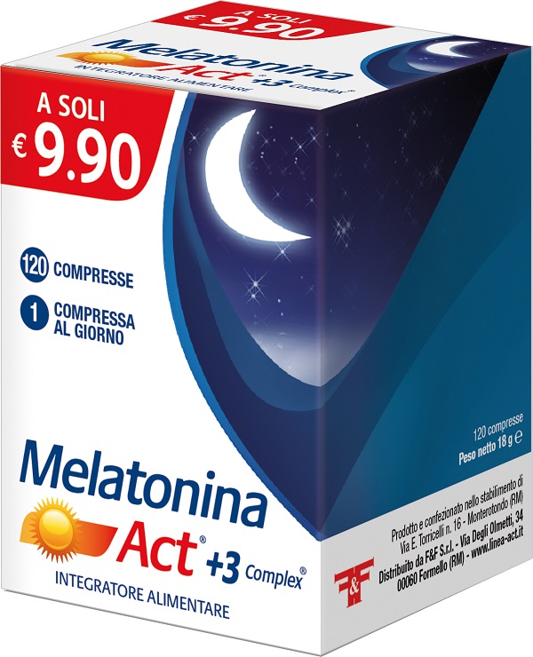 MELATONINA ACT +3 COMPLEX 120 COMPRESSE - Farmapre