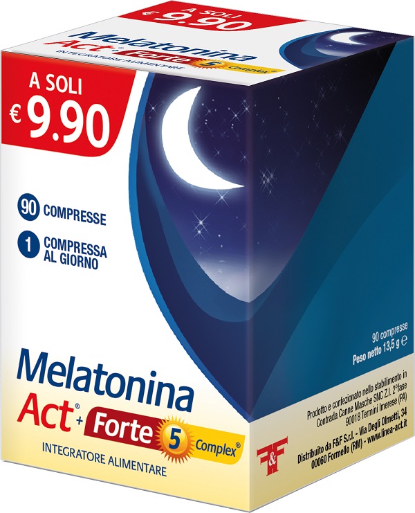 MELATONINA ACT+FORTE 5 COMPLEX 90 COMPRESSE - Farmapre