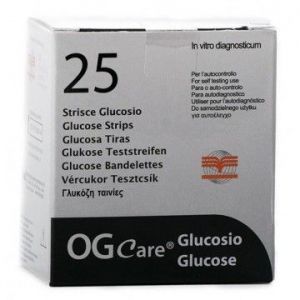 STRISCE MISURAZIONE GLICEMIA OGCARE 25 PEZZI - Farmapre