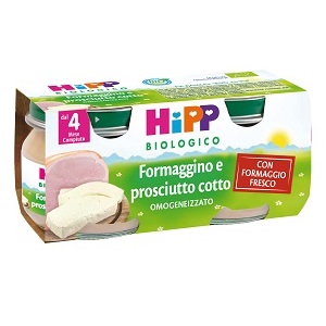 HIPP BIO OMOGENEIZZATO FORMAGGINO PROSCIUTTO 2X80 G - Farmapre