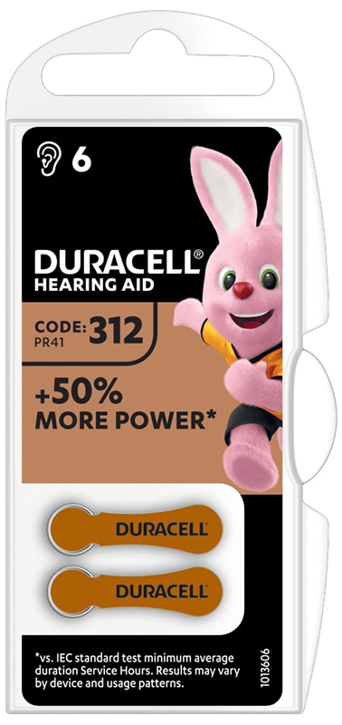 DURACELL EASY TAB 312 MARRONE BATTERIA PER APPARECCHIO ACUSTICO - Farmapre