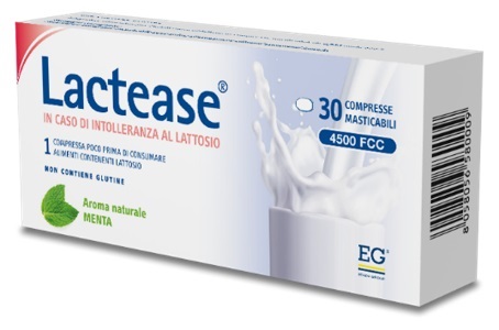 LACTEASE 4500 FCC AROMA MENTA 30 COMPRESSE MASTICABILI - Farmapre