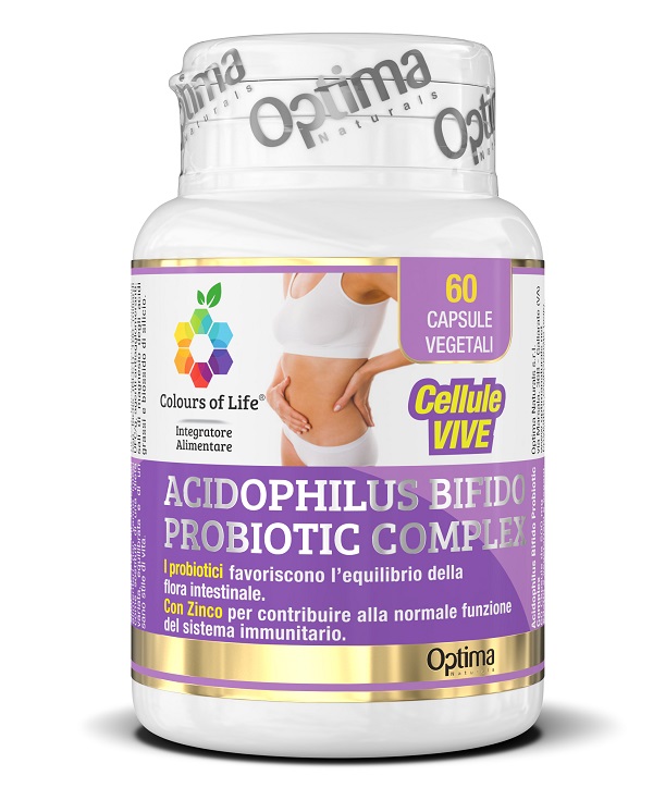 COLOURS OF LIFE ACIDOPHILUS BIFIDO COMPLEX 60 CAPSULE VEGETALI 500 MG - Farmapre