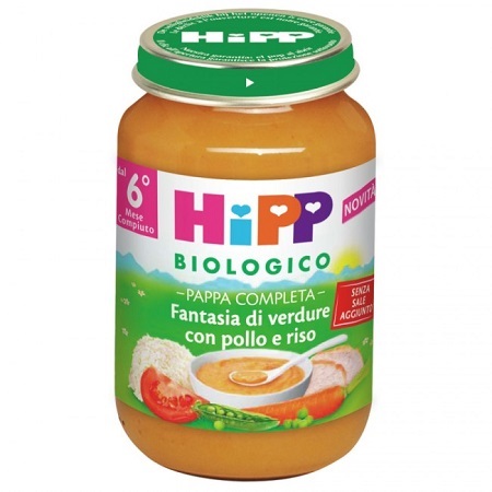 HIPP BIO PAPPA PRONTA FANTAS VERD POLLO RISO 190 G - Farmapre