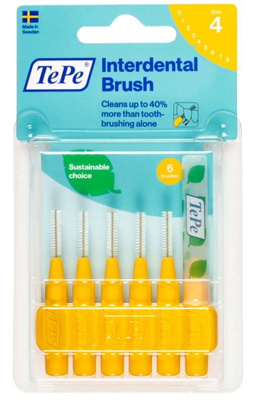 TEPE SCOVOLINO GIALLO 0,7 MM 6 PEZZI - Farmapre