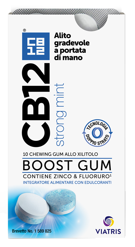 CB12 BOOST 10 CHEWING-GUM ZINCO E FLUORURO NEW FORMULATION - Farmapre