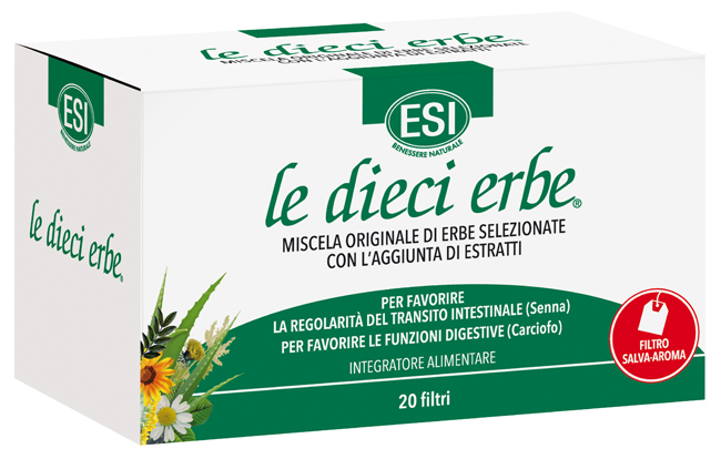 ESI LE DIECI ERBE TISANA 20 FILTRI - Farmapre