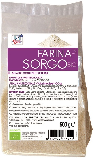 FSC FARINA DI SORGO BIO AD ALTO CONTENUTO DI FIBRA 500 G - Farmapre
