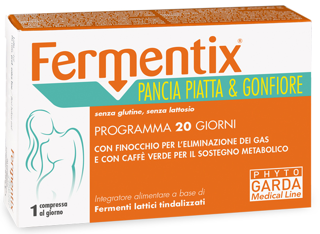 FERMENTIX PANCIA PIATTA E GONFIORE 20 COMPRESSE - Farmapre