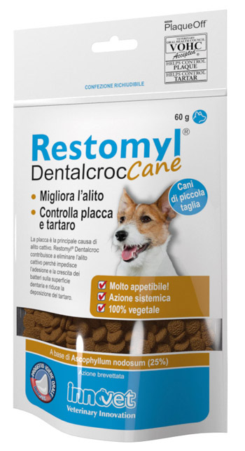 RESTOMYL DENTALCROC CANI PICCOLA TAGLIA BUSTA 60 G - Farmapre