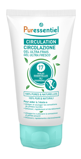 PURESSENTIEL GEL ULTRA FRESCO CIRCOLAZIONE 17 OLI ESSENZIALI 125 ML - Farmapre