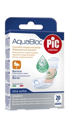 CEROTTO PIC AQUABLOC 19X72MM ANTIBATTERICO 20 PEZZI - Farmapre