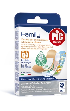 CEROTTO PIC STRIP FAMILY 20 PEZZI ANTIBATTERICO CON TAMPONE - Farmapre