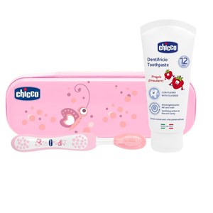 CHICCO SET DENTALE ROSA CON FLUORO - Farmapre