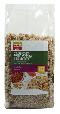 FSC CRUNCHY CON AVENA E BACCHE DI GOJI BIO CON OLIO DI GIRASOLE SENZA OLIO DI PALMA 375 G - Farmapre