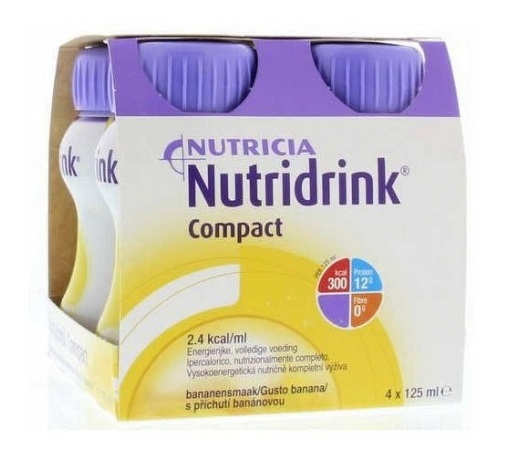 NUTRICIA NUTRIDRINK COMPACT GUSTO BANANA 4 BOTTIGLIE DA 125 ML - Farmapre