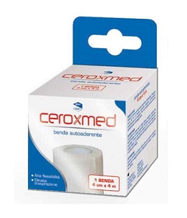 BENDA ELASTICA AUTOADERENTE CEROXMED 4 X 400 CM 1 PEZZO - Farmapre