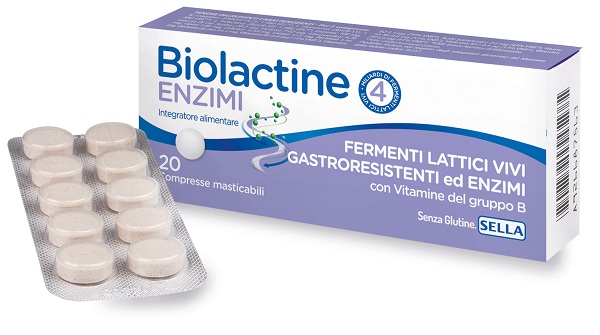 BIOLACTINE ENZIMI 20 COMPRESSE NUOVA FORMULA - Farmapre