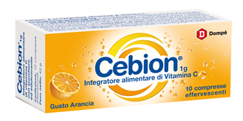CEBION EFFERVESCENTI VITAMINA C ARANCIA 10 COMPRESSE - Farmapre