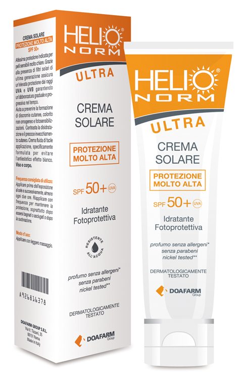 HELIO NORM ULTRA CREMA SOLARE SPF 50+ 100 ML - Farmapre