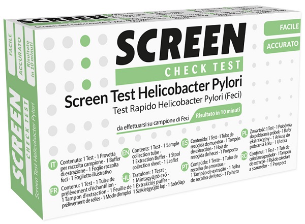 SCREEN TEST RAPIDO ANTIGENI HELICOBACTER PYLORI FECI UMANE - Farmapre