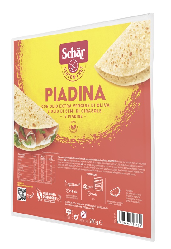 SCHAR PIADINA 3 PEZZI DA 80 G - Farmapre
