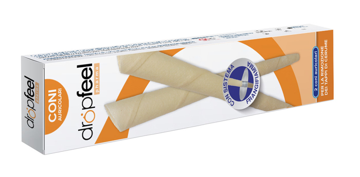 DROPFEEL PHARMA CONI AURICOLARI CON SISTEMA FRANGIFIAMMA 2 PEZZI - Farmapre