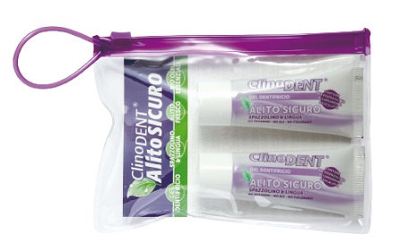 CLINODENT GEL DENTIFRICIO ALITO SICURO 2 TUBETTI DA 20 ML - Farmapre