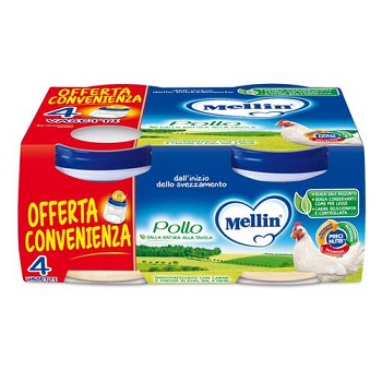 MELLIN OMOGENEIZZATO POLLO 4X80 G - Farmapre