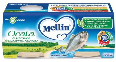 MELLIN OMOGENEIZZATO ORATA 2X80 G - Farmapre