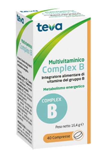 MULTIVITAMINICO COMPLEX B TEVA 40 COMPRESSE 16,4 G - Farmapre