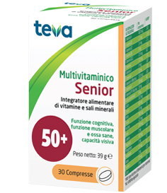 MULTIVITAMINICO SENIOR TEVA 30 COMPRESSE 39 G - Farmapre