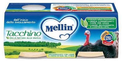 MELLIN OMOGENEIZZATO TACCHINO 2 X 80 G - Farmapre