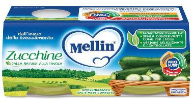 MELLIN OMOGENEIZZATO ZUCCHINE 2 X 80 G - Farmapre