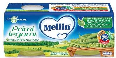 MELLIN OMOGENEIZZATO PRIMI LEGUMI 2 X 80 G - Farmapre