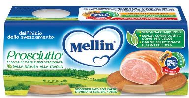 MELLIN OMOGENEIZZATO PROSCIUTTO 2 X 120 G - Farmapre