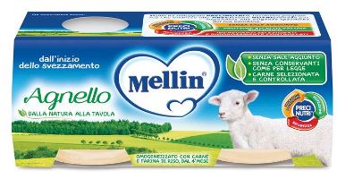 MELLIN OMOGENEIZZATO AGNELLO 2 PEZZI X 80 G - Farmapre