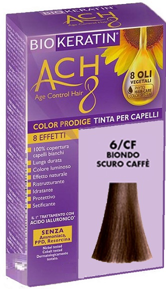 BIOKERATIN ACH8 COLOR PRODIGE 6/CF BIONDO SCURO CAFFE' - Farmapre
